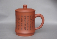 陈午敏紫砂壶 竹节杯  - 美壶网