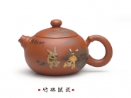 李经强紫砂壶 竹林试武  - 美壶网