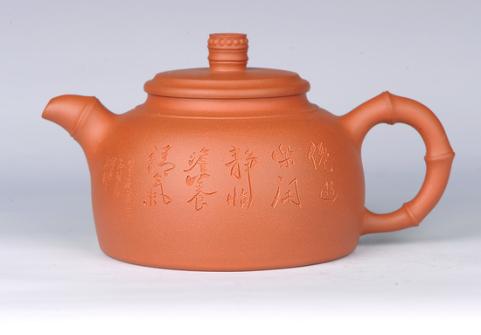 周可明紫砂壶 竹鼎20  - 美壶网
