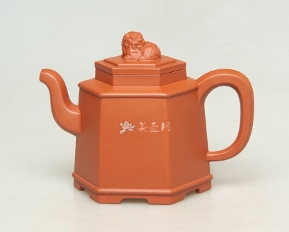 陈依群紫砂壶 六方醒狮  - 美壶网