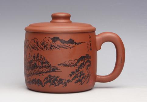 李岩紫砂壶 老板杯  - 美壶网