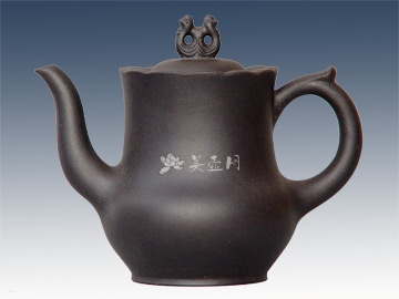 汤建林紫砂壶 双孔雀  - 美壶网