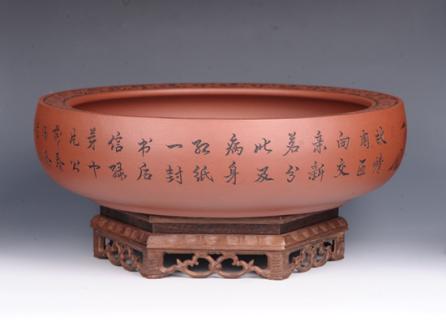 董建平紫砂壶 陶刻水洗  - 美壶网