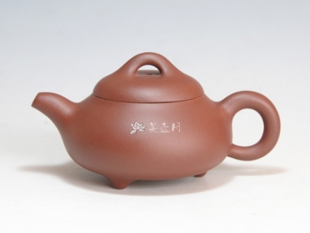 陈顺根紫砂壶 三足石瓢  - 美壶网