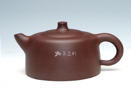 眭龙俊紫砂壶 井栏（石黄）  - 美壶网
