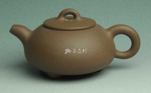 朱国强紫砂壶 圆瓢  - 美壶网