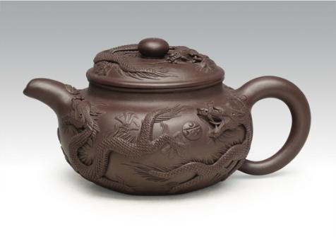 范寿昌紫砂壶 仿古五龙 副本 拷贝  - 美壶网