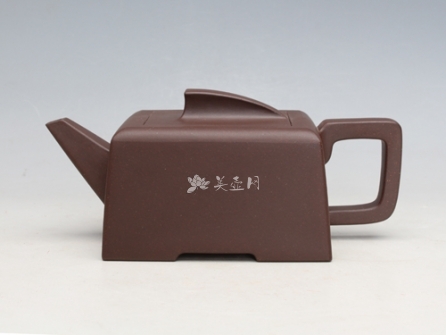 蒋亚萍紫砂壶 逸方 泥料：拼紫泥  - 美壶网