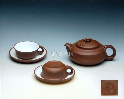 刘建平紫砂壶 墨竹茶具  - 美壶网