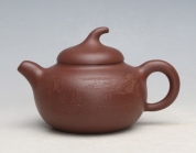 席志紫砂壶 茄段  - 美壶网