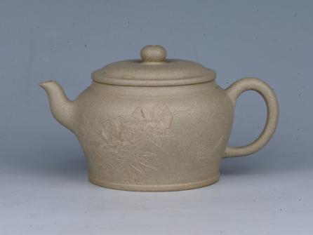 潘雪峰紫砂壶 亭玉 容量：200cc  泥料：紫泥  - 美壶网