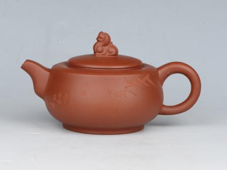 潘雪峰紫砂壶 狮尊  容量：200cc  泥料：小红泥  - 美壶网