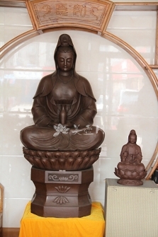 李正华紫砂壶 特大观音菩萨（高度168CM）  - 美壶网
