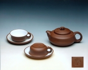 刘建平紫砂壶 墨竹茶具  - 美壶网