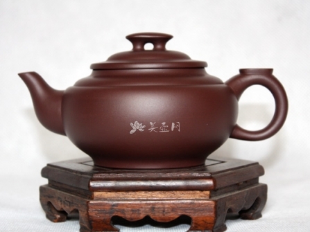 许艳萍紫砂壶 紫茄泥 上新桥壶  - 美壶网