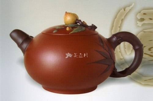应晓忠紫砂壶 祝寿壶  - 美壶网