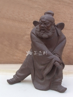 吴青紫砂壶 钟馗  - 美壶网