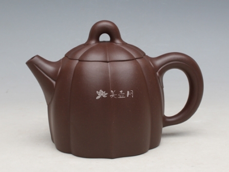 周奇鸣紫砂壶 菱花秦权  - 美壶网