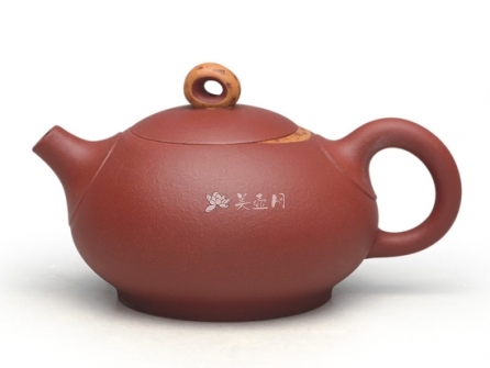 强建红紫砂壶 月随飘香  - 美壶网