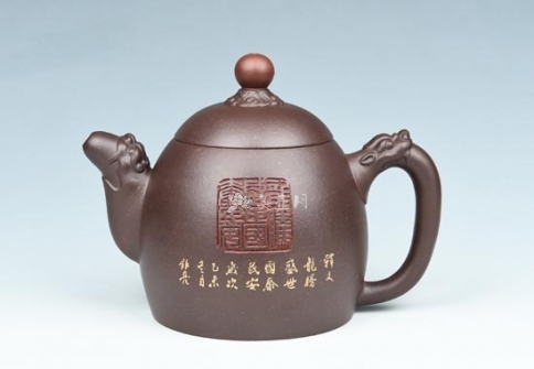 周庚大紫砂壶 龙权  - 美壶网