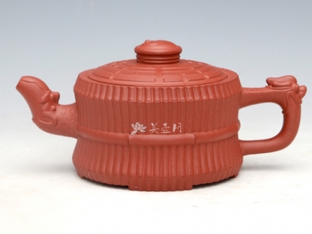 朱新南紫砂壶 龙头一捆竹（清水泥）500ML大  350ML小  - 美壶网