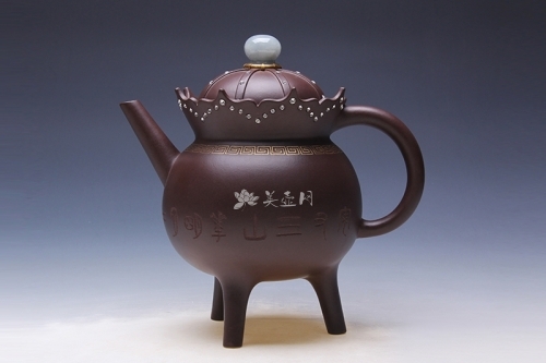 紫砂壶 华冠鼎  - 美壶网
