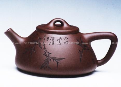 杨伟倩紫砂壶 子治石瓢  - 美壶网