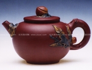 庄永忠紫砂壶 祝君长寿壶  - 美壶网