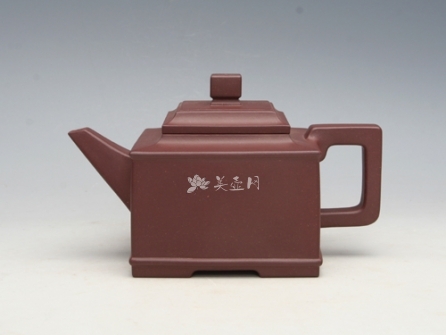 蒋亚萍紫砂壶 亚方 泥料：拼紫  - 美壶网