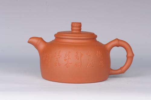 周可明紫砂壶 竹鼎  - 美壶网