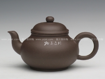 褚婷圆紫砂壶 思圆壶  - 美壶网