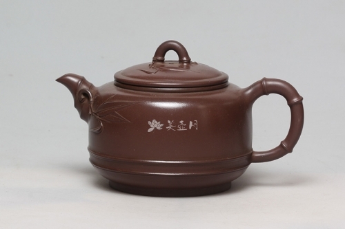 王育春紫砂壶 劲竹壶  - 美壶网