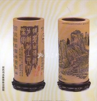 谭泉海紫砂壶 陈设圆筒  - 美壶网