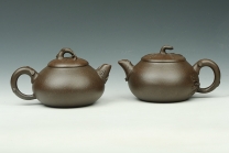 范月琴紫砂壶 家园对壶  - 美壶网