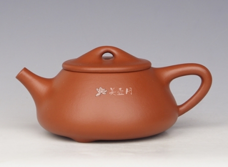 张建彬紫砂壶 朱泥石瓢  - 美壶网