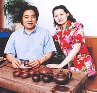 紫砂壶工艺师图片：陆君 - 美壶网