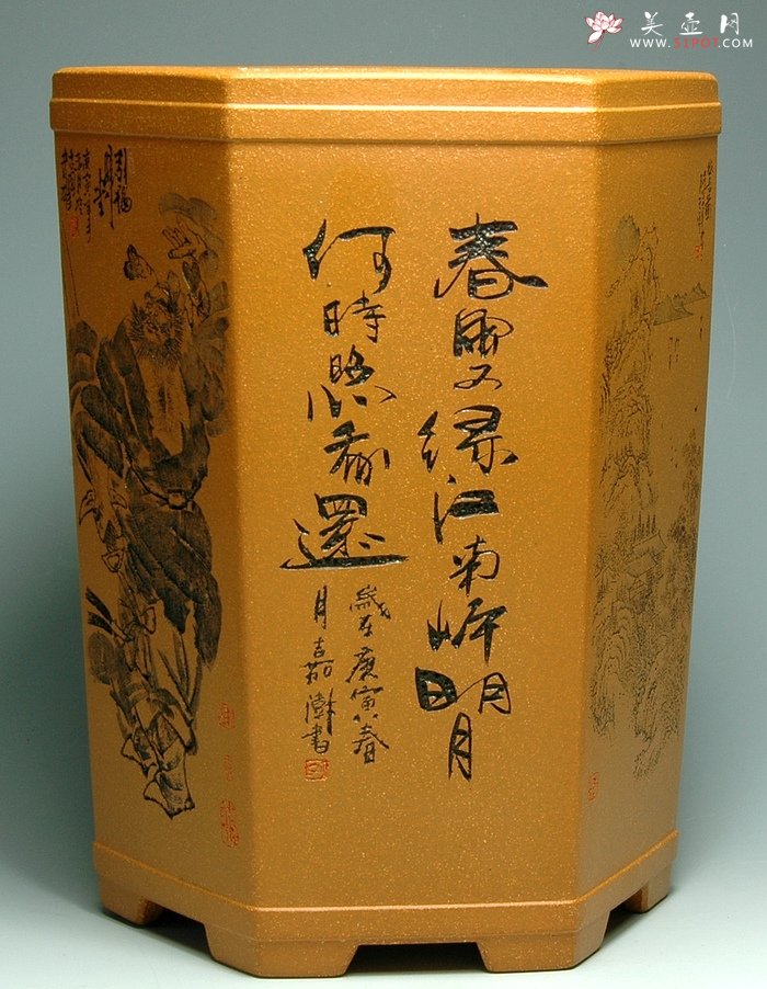 紫砂壶图片：李彦雄笔筒鉴赏 - 美壶网