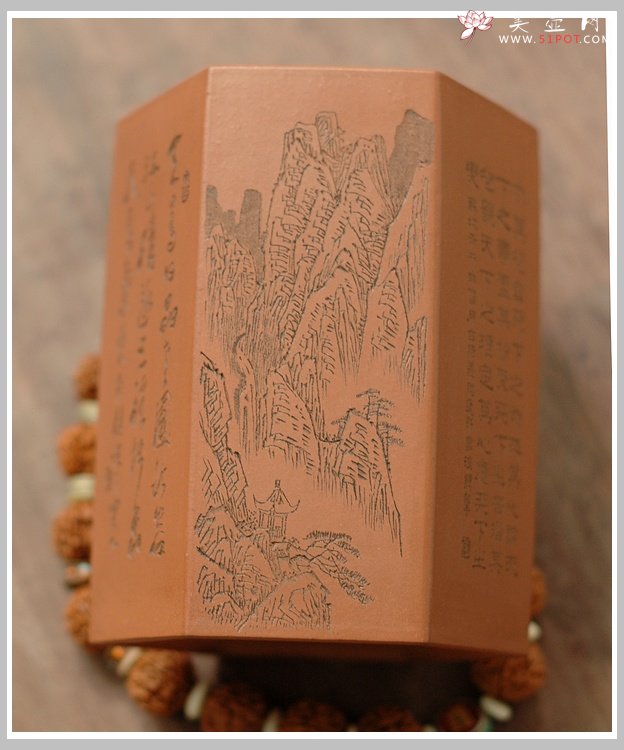 紫砂壶图片：重器欣赏 周定华制作，谭泉海、鲍志强、毛国强刻绘 - 美壶网