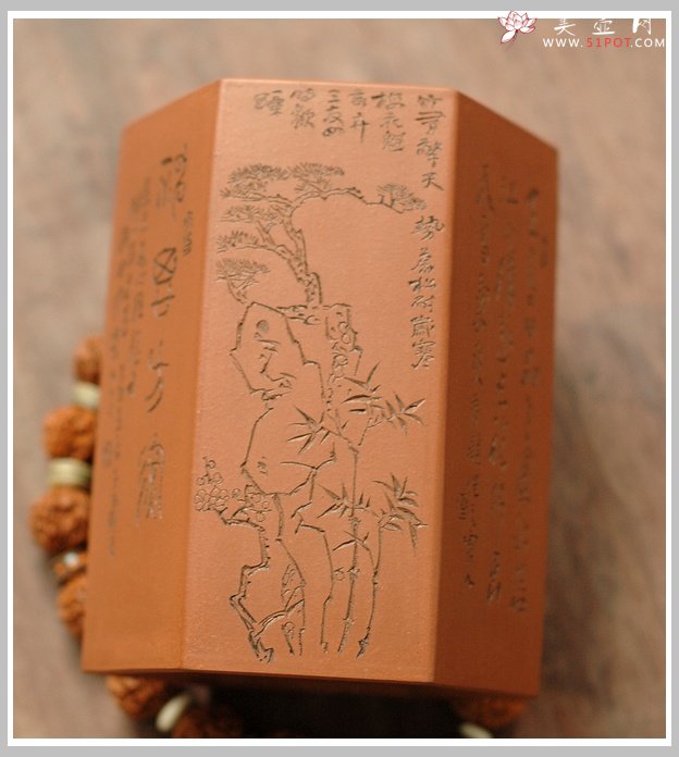 紫砂壶图片：重器欣赏 周定华制作，谭泉海、鲍志强、毛国强刻绘 - 美壶网