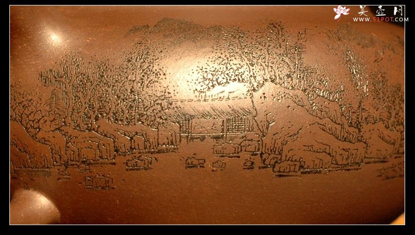 紫砂壶图片：明察秋毫，游山观水 -仿古 - 美壶网