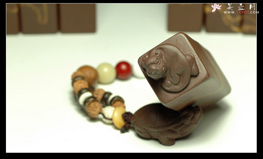 紫砂壶图片：手把件？印章？玩玩而已 - 美壶网