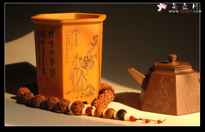 紫砂壶图片：六方知音 - 美壶网