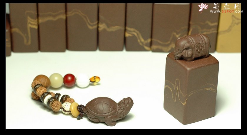 紫砂壶图片：手把件？印章？玩玩而已 - 美壶网