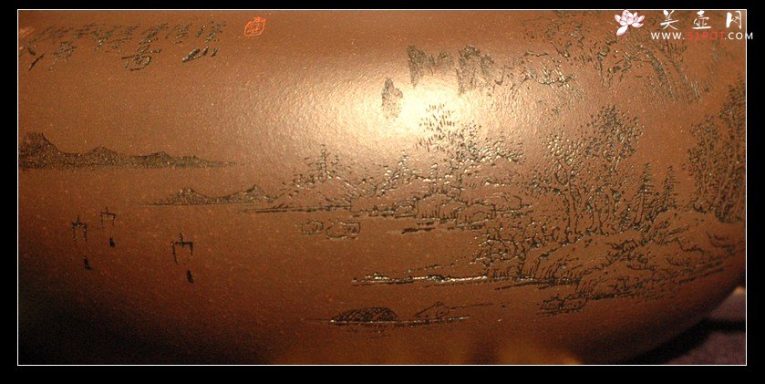 紫砂壶图片：明察秋毫，游山观水 -仿古 - 美壶网