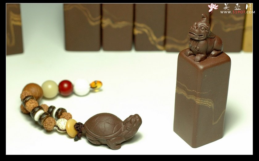 紫砂壶图片：手把件？印章？玩玩而已 - 美壶网