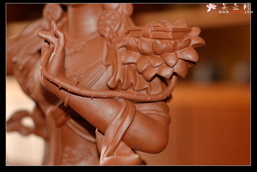 紫砂壶图片：新春将至，文殊菩萨送吉祥 - 美壶网