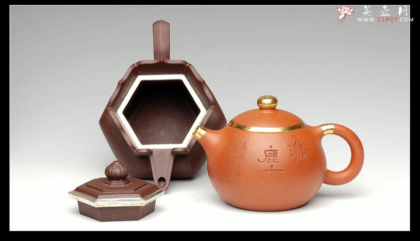 紫砂壶图片：时尚风之披金戴银：） - 美壶网