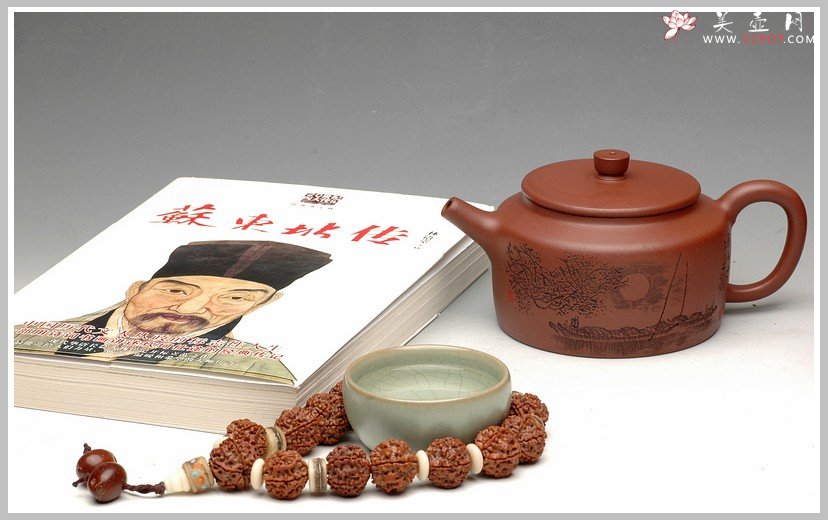 紫砂壶图片：且邀东坡品茗 - 美壶网