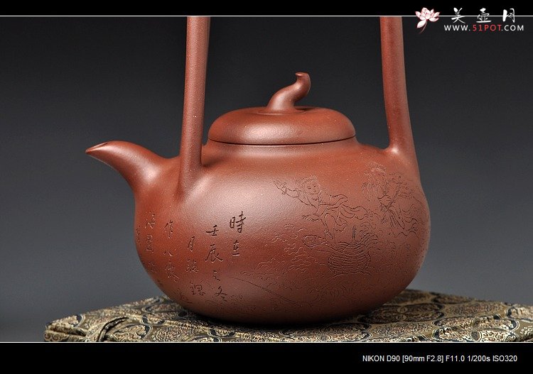 紫砂壶图片：新年新气象，祝福朋友们红红火火，八仙过海各显神通 - 美壶网