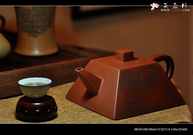紫砂壶图片：许浒最新力作鸣远四方和大升方 - 美壶网